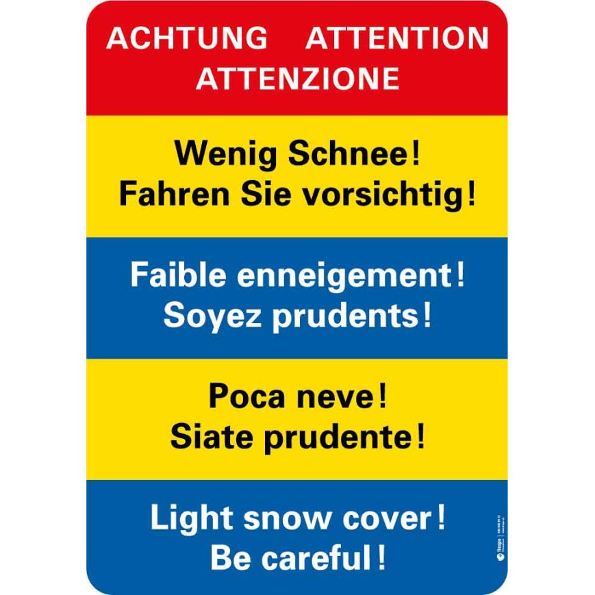 7416 S Warnkleber Wenig Schnee