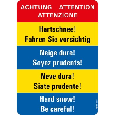 7417 A Warntafel Hartschnee