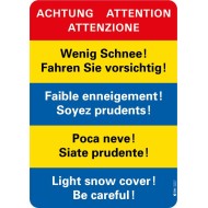 7416 A Warntafel Wenig Schnee