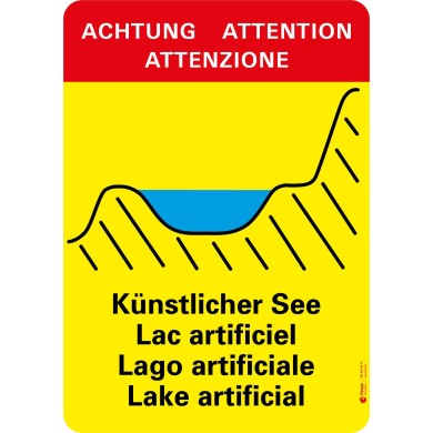 7415 A Warntafel Künstlicher See