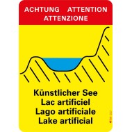 7415 A Warntafel Künstlicher See