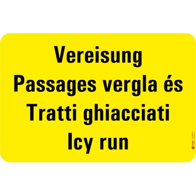 7304 A Warntafel Vereisung