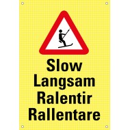 305 GH Signal-Band montiert auf Stöcke / Skilift