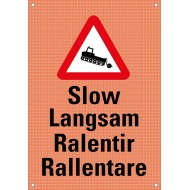 306 LH Signal-Band montiert auf Stöcke / Pistenfz.