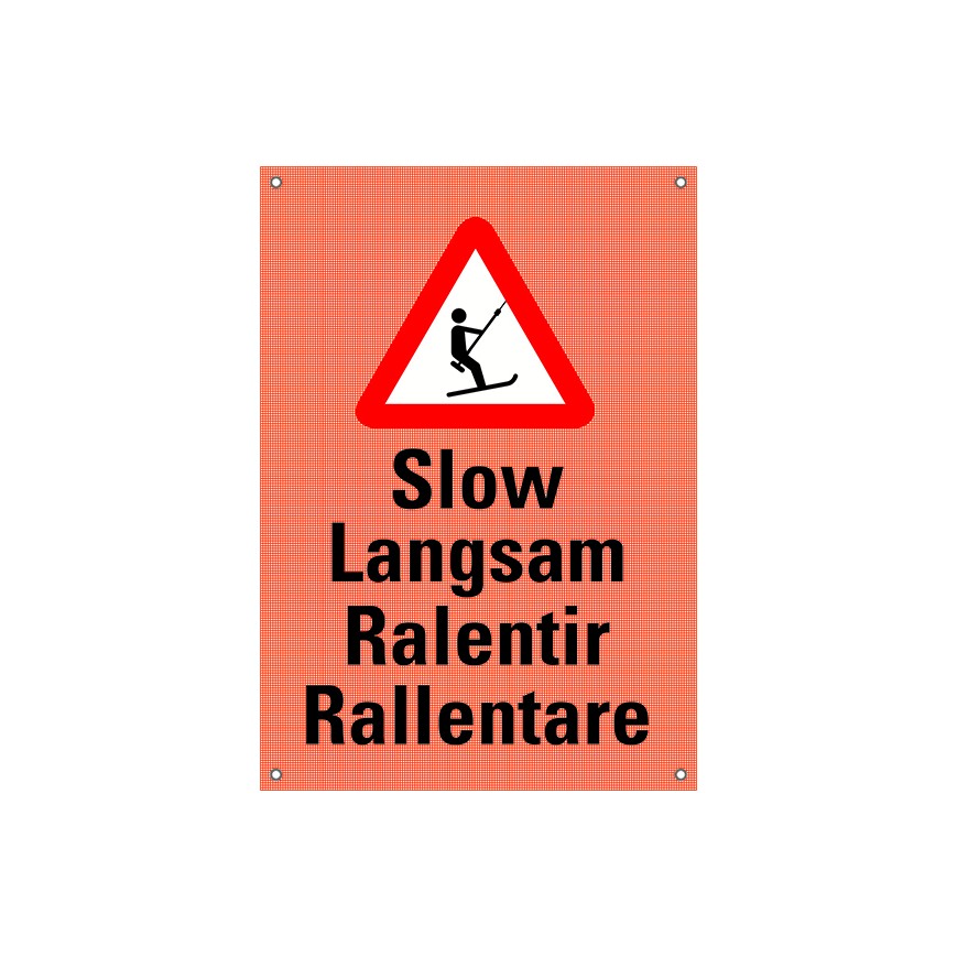 305 LH Signal-Band montiert auf Stöcke / Skilift