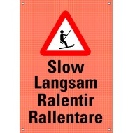 305 LH Signal-Band montiert auf Stöcke / Skilift