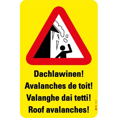 7017 S Gefahrenkleber Dachlawinen