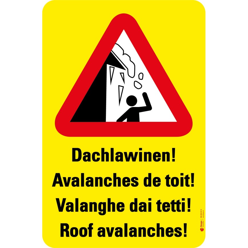 7017 A Gefahrentafel Dachlawinen