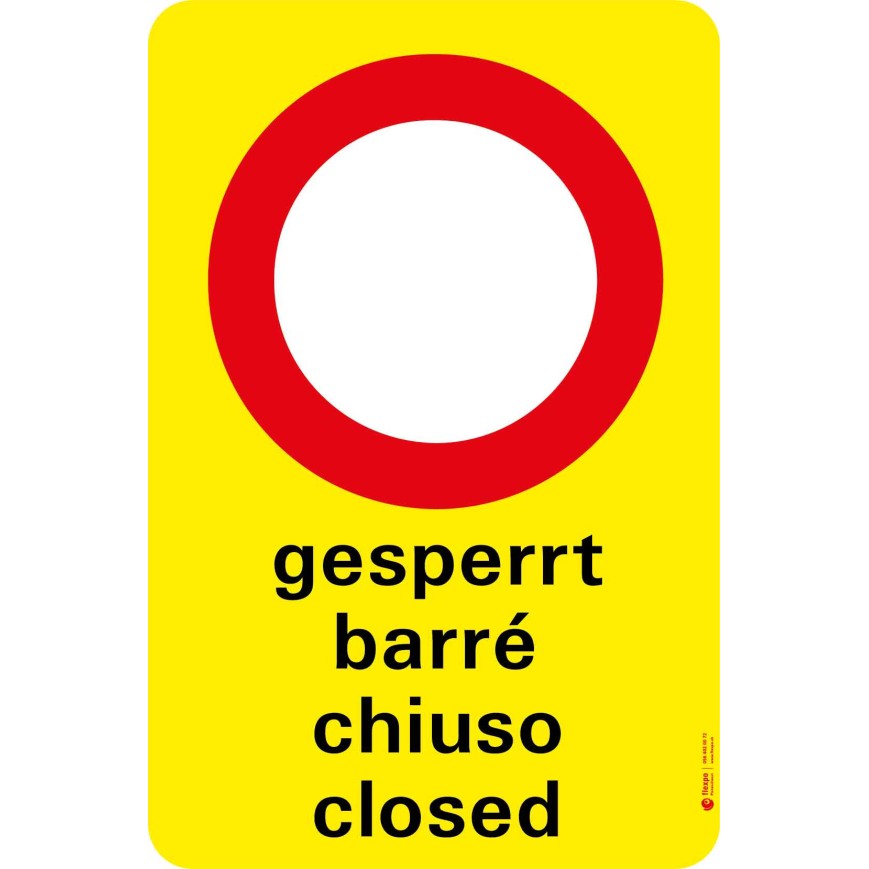 7101 A Sperrtafel gesperrt