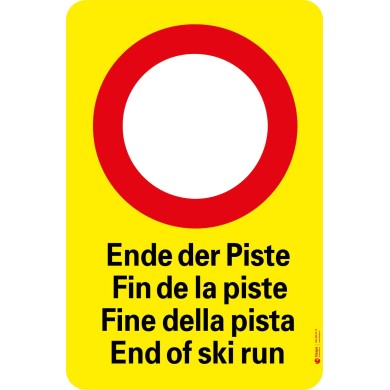 7104 S Sperrkleber Ende der Piste