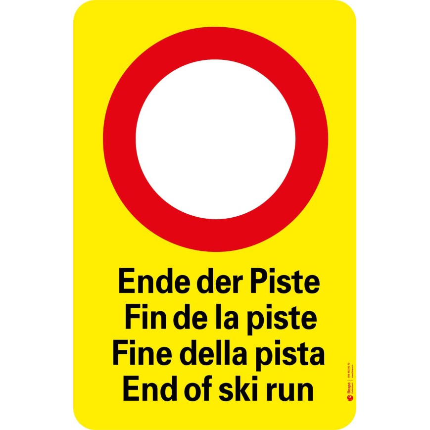 7104 A Sperrtafel Ende der Piste