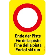 7104 A Sperrtafel Ende der Piste