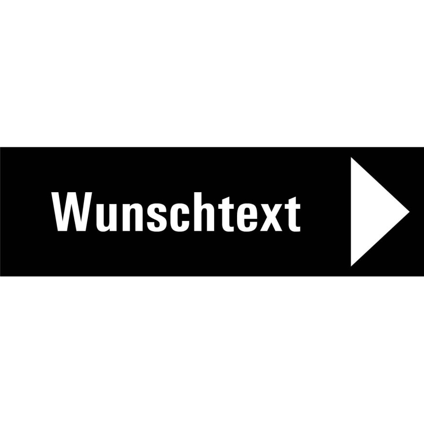 7702 A Richtungspfeil rechts schwarz mit Text