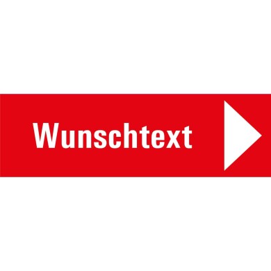 7702 A Richtungspfeil rechts rot mit Text