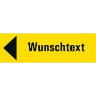7702 S Richtungspfeil links gelb mit Text