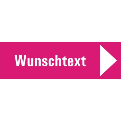 7709 A Richtungspfeil rechts pink mit Text