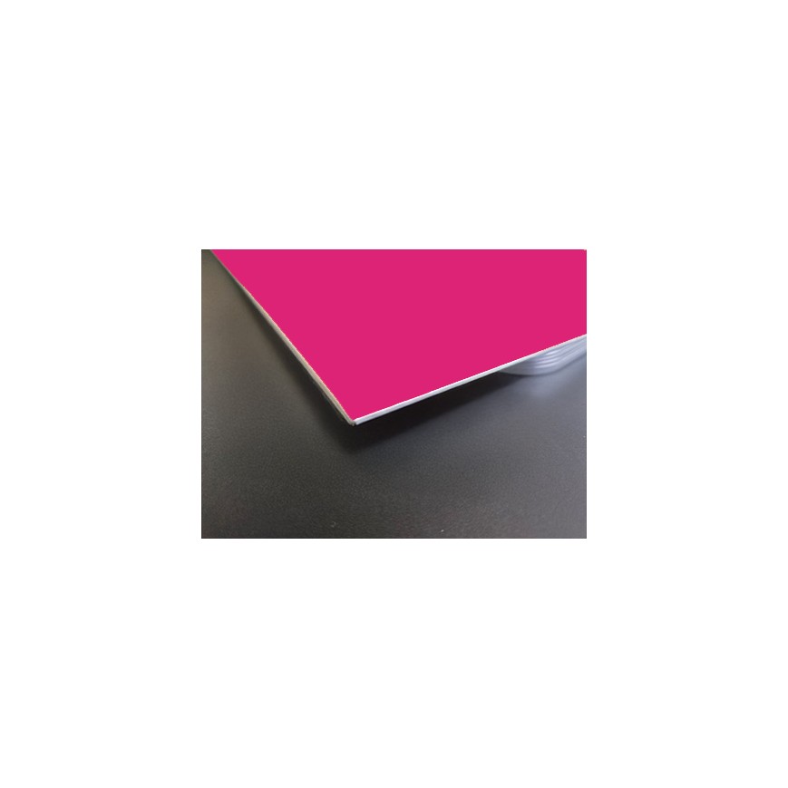 7709 A Richtungspfeil links pink mit Text