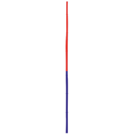 408 Bambusstangen 2.Q / blau mit 80 cm orange