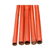 408 Bambusstangen 2.Q / rot mit 30 cm orange