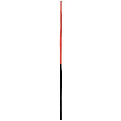 408 Bambusstangen / schwarz mit 80 cm orange