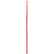 408 Bambusstangen / rot mit 30 cm orange
