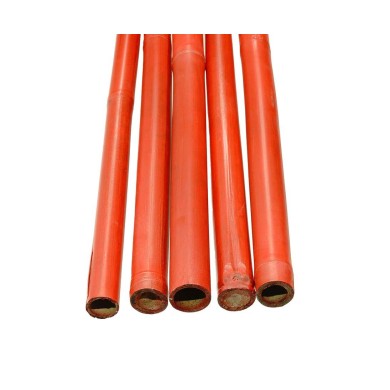 408 Bambusstangen / blau mit 30 cm orange