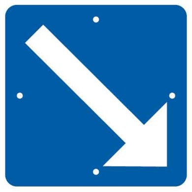 7704 D Pfeil für beidseitige Markierung blau