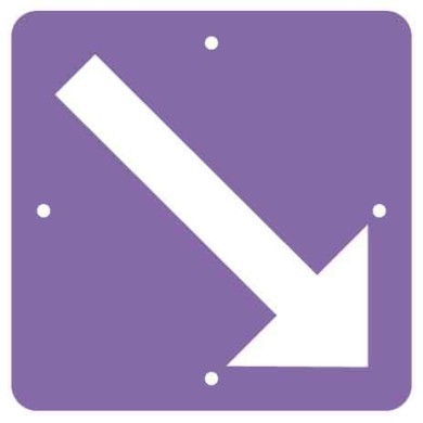 7704 D Pfeil für beidseitige Markierung violett