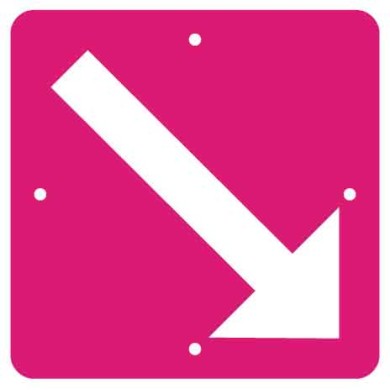7704 D Pfeil für beidseitige Markierung pink