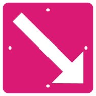 7704 D Pfeil für beidseitige Markierung pink