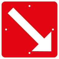 7704 D Pfeil für beidseitige Markierung rot